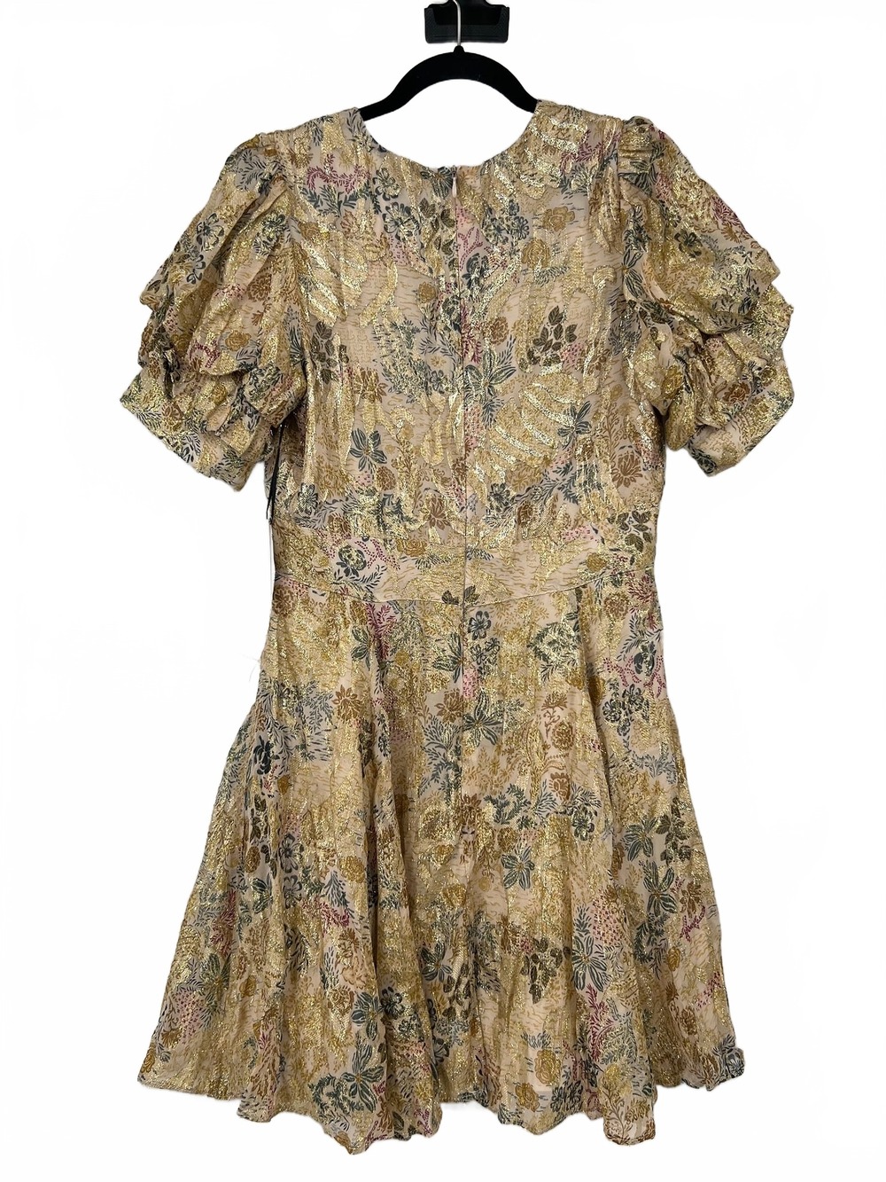 1. State Gold & Green Printed V-Neck Midi Dress | Women’s M Viscose - Picture 2 of 8